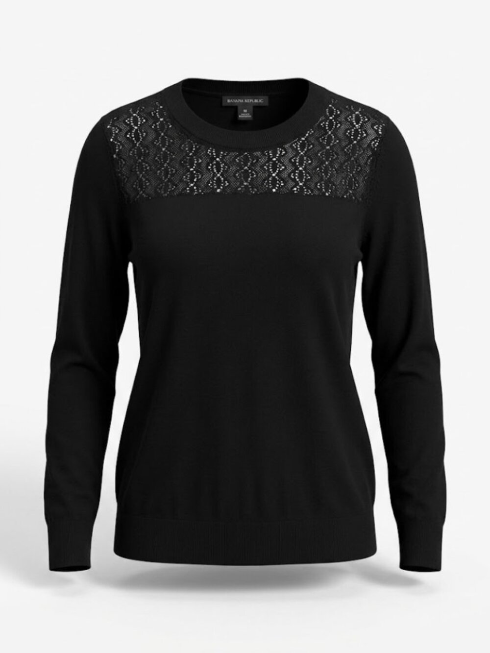 Banana Republic Women's Black Lightweight Knit Sweater